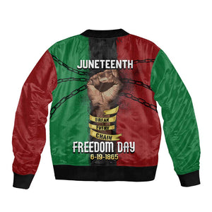 Juneteenth Freedom Day Bomber Jacket Black Pride Month