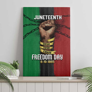 Juneteenth Freedom Day Canvas Wall Art Black Pride Month