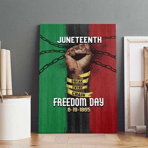 Juneteenth Freedom Day Canvas Wall Art Black Pride Month