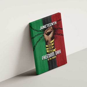 Juneteenth Freedom Day Canvas Wall Art Black Pride Month