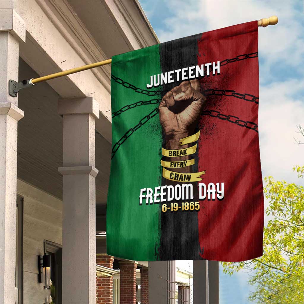 Juneteenth Freedom Day Garden Flag Black Pride Month