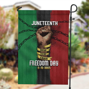 Juneteenth Freedom Day Garden Flag Black Pride Month