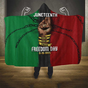 Juneteenth Freedom Day Hooded Blanket Black Pride Month