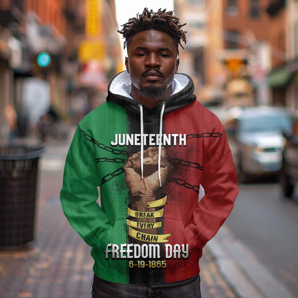 Juneteenth Freedom Day Hoodie Black Pride Month