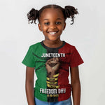 Juneteenth Freedom Day Kid T shirt Black Pride Month
