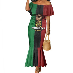 Juneteenth Freedom Day Mermaid Dress Black Pride Month