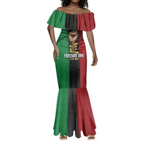 Juneteenth Freedom Day Mermaid Dress Black Pride Month