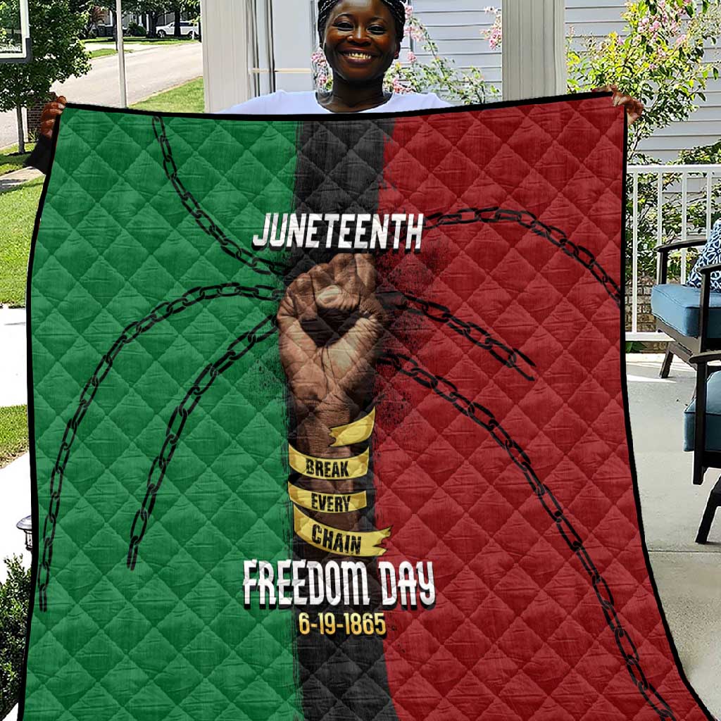 Juneteenth Freedom Day Quilt Black Pride Month