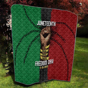 Juneteenth Freedom Day Quilt Black Pride Month