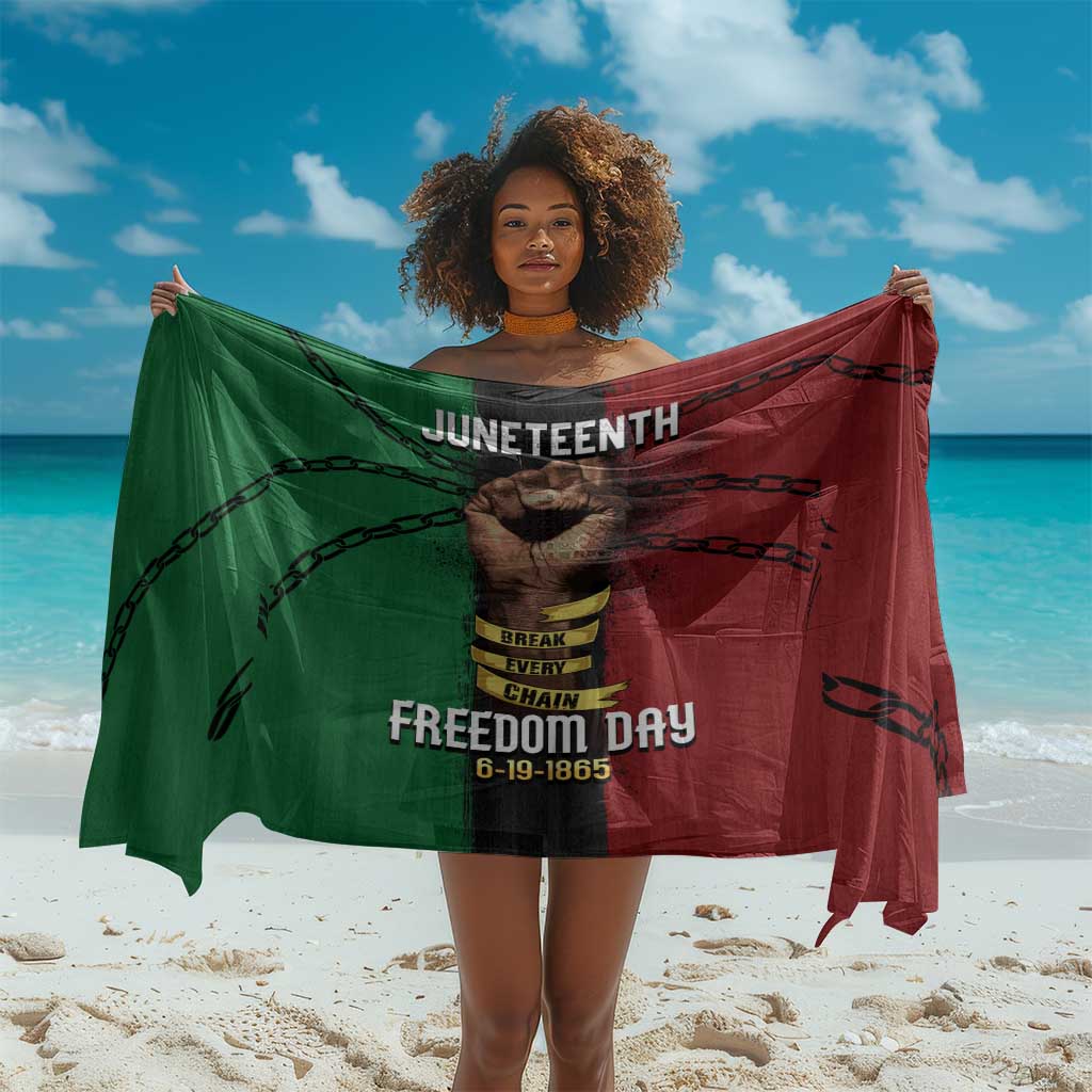 Juneteenth Freedom Day Sarong Black Pride Month