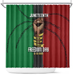 Juneteenth Freedom Day Shower Curtain Black Pride Month