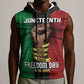 Juneteenth Freedom Day Sleeveless Hoodie Black Pride Month - African Pride