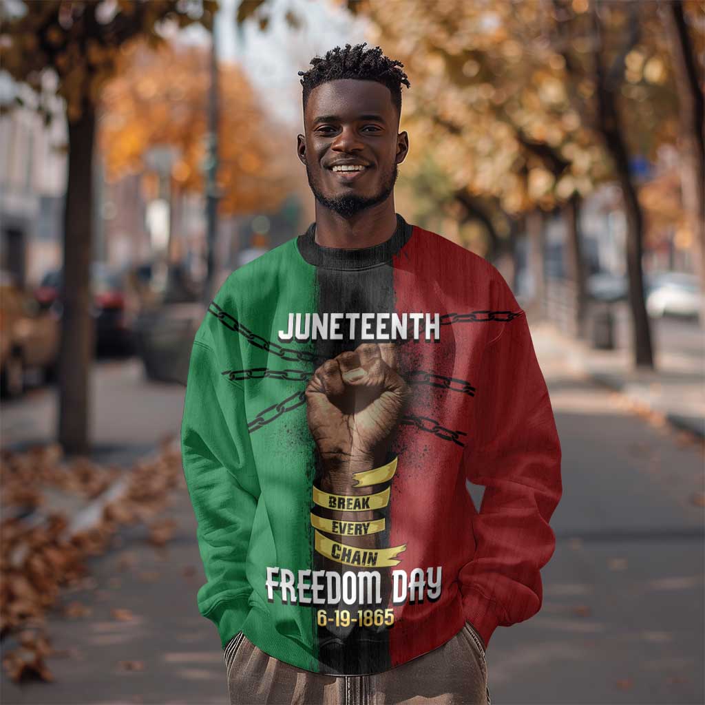 Juneteenth Freedom Day Sweatshirt Black Pride Month