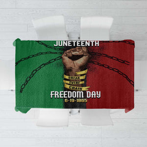 Juneteenth Freedom Day Tablecloth Black Pride Month