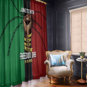 Juneteenth Freedom Day Window Curtain Black Pride Month