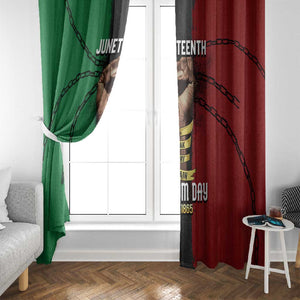 Juneteenth Freedom Day Window Curtain Black Pride Month