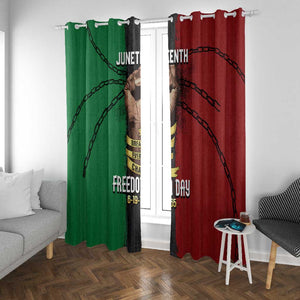 Juneteenth Freedom Day Window Curtain Black Pride Month