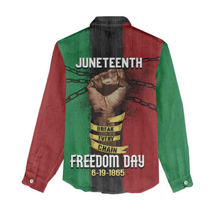 Juneteenth Freedom Day Women Casual Shirt Black Pride Month