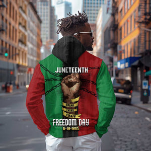 Juneteenth Freedom Day Zip Hoodie Black Pride Month