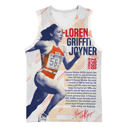 The Phenomenal Woman Flo-Jo Basketball Jersey 1988 Olympic DT02