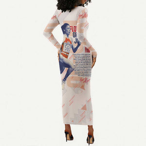 The Phenomenal Woman Flo-Jo Long Sleeve Bodycon Dress 1988 Olympic