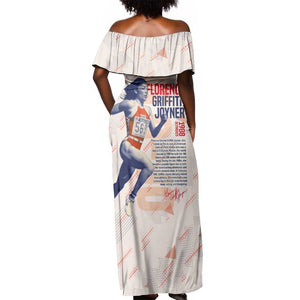 The Phenomenal Woman Flo-Jo Off Shoulder Maxi Dress 1988 Olympic