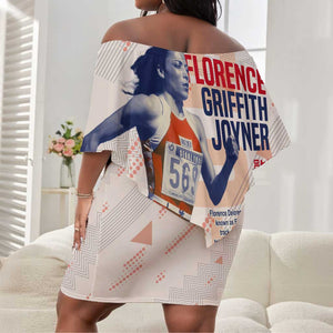 The Phenomenal Woman Flo-Jo Off Shoulder Short Dress 1988 Olympic