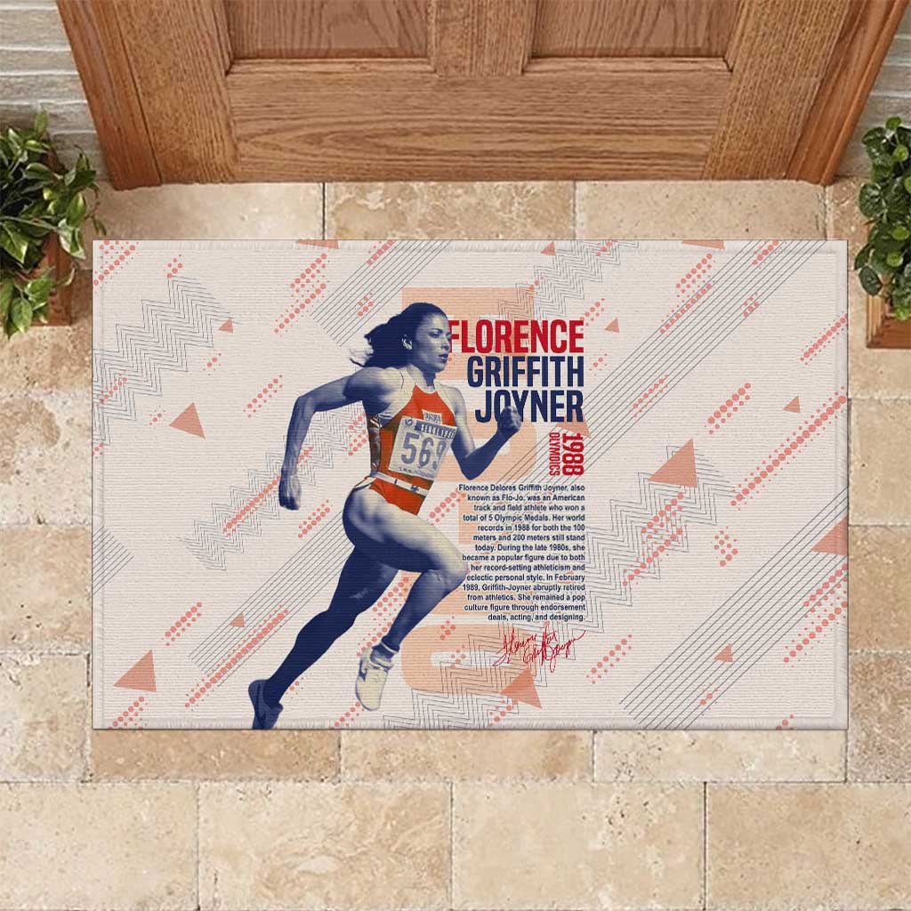 The Phenomenal Woman Flo-Jo Rubber Doormat 1988 Olympic