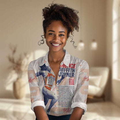 The Phenomenal Woman Flo-Jo Women Casual Shirt 1988 Olympic DT02