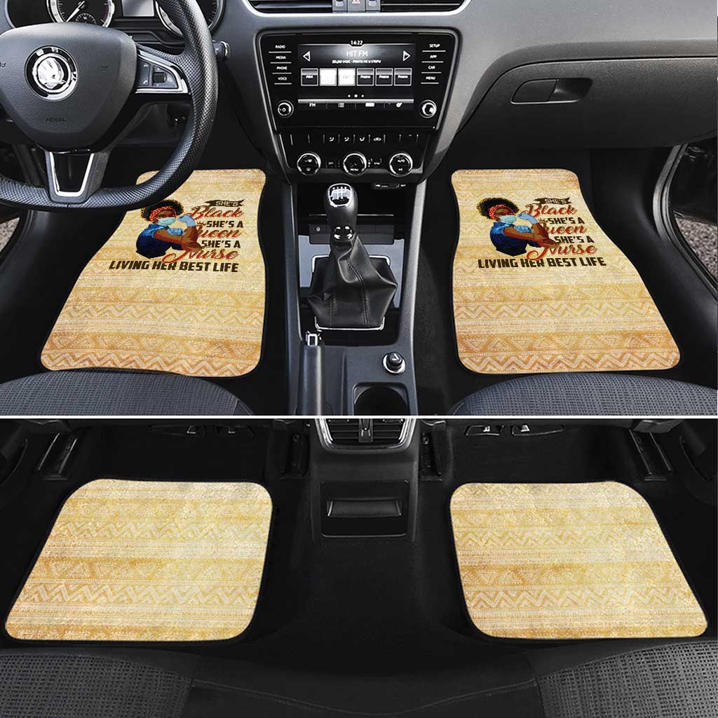 Afro Nurses Car Mats Black Queen African