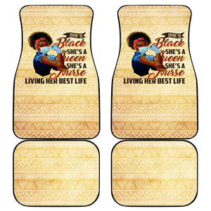 Afro Nurses Car Mats Black Queen African