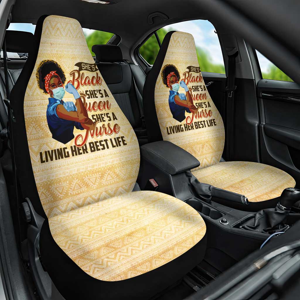 Afro Nurses Car Seat Cover Black Queen African