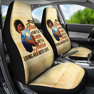 Afro Nurses Car Seat Cover Black Queen African