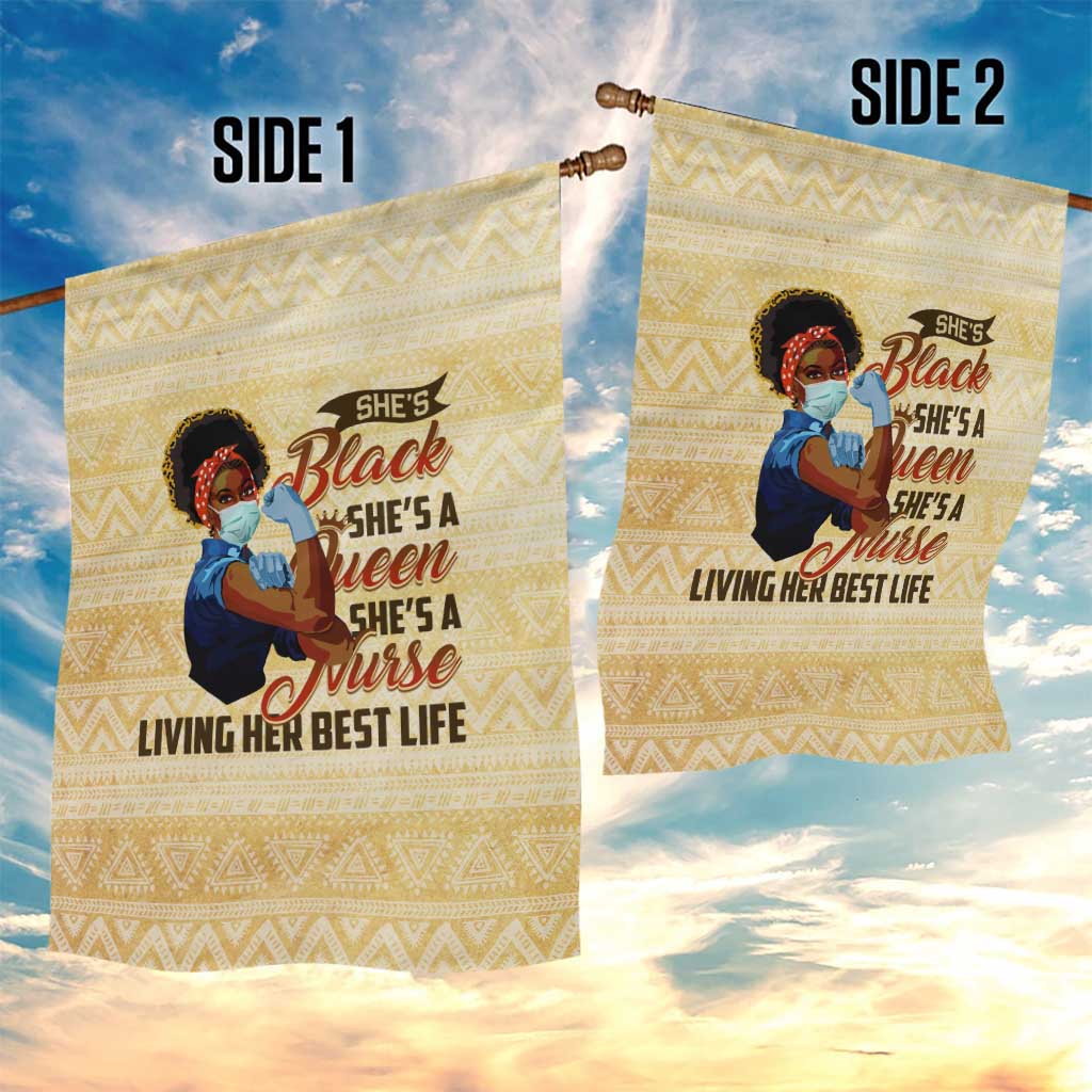 Afro Nurses Garden Flag Black Queen African