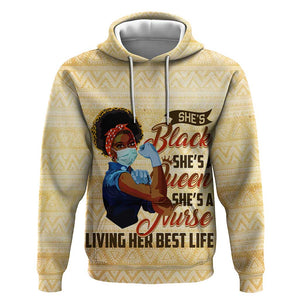 Afro Nurses Hoodie Black Queen African