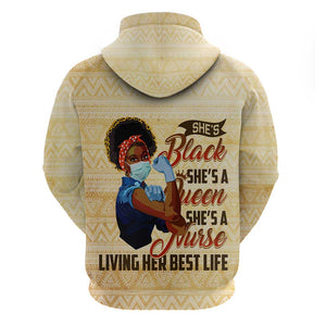 Afro Nurses Hoodie Black Queen African