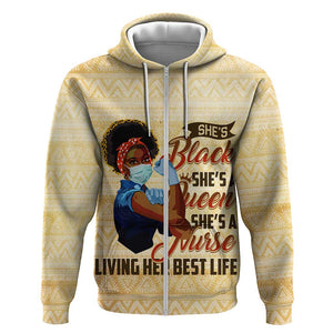 Afro Nurses Hoodie Black Queen African