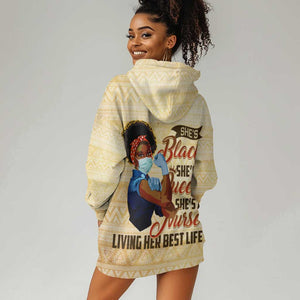 Afro Nurses Hoodie Dress Black Queen African