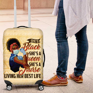 Afro Nurses Luggage Cover Black Queen African