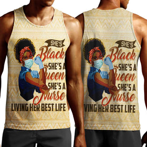 Afro Nurses Men Tank Top Black Queen African