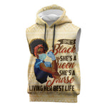 Afro Nurses Sleeveless Hoodie Black Queen African - African Pride