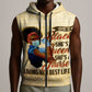 Afro Nurses Sleeveless Zip Hoodie Black Queen African - African Pride
