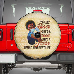 Afro Nurses Spare Tire Cover Black Queen African