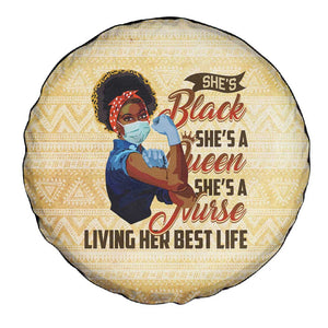 Afro Nurses Spare Tire Cover Black Queen African