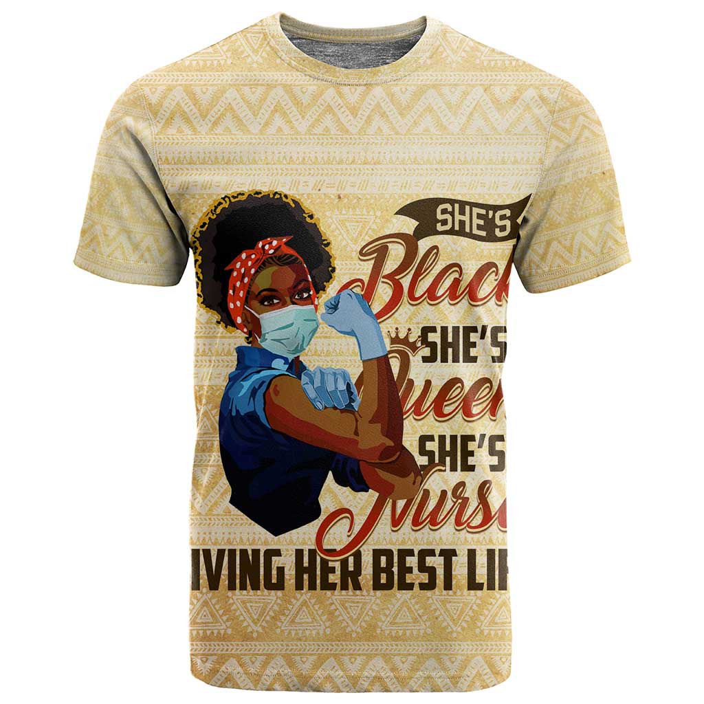 Afro Nurses T shirt Black Queen African