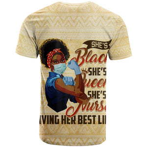 Afro Nurses T shirt Black Queen African