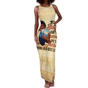 Afro Nurses Tank Maxi Dress Black Queen African