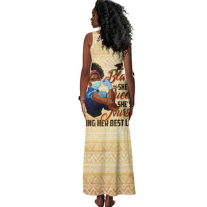 Afro Nurses Tank Maxi Dress Black Queen African