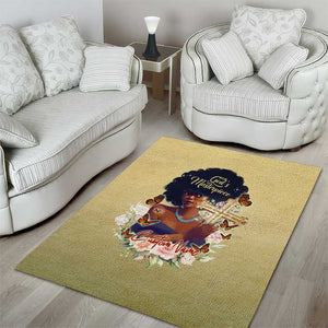 Personalized I Am God's Masterpiece Area Rug African Women