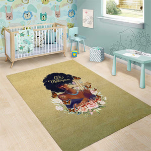 Personalized I Am God's Masterpiece Area Rug African Women